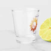 世界のショットグラスの向こうに ショットグラス (左)