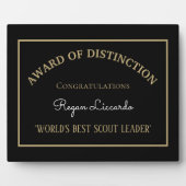 世界のスカウ最高のト団長のプラーク フォトプラーク (正面)