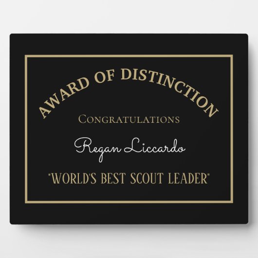 世界のスカウ最高のト団長のプラーク フォトプラーク (正面)