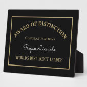 世界のスカウ最高のト団長のプラーク フォトプラーク (側面)