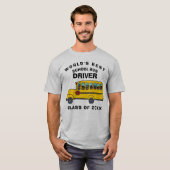 世界のスクー最高のルバス運転手 Tシャツ (正面フル)