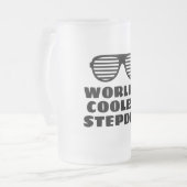 世界のステップダクールッド、ガラスビアマグ フロストグラスビールジョッキ (正面左)