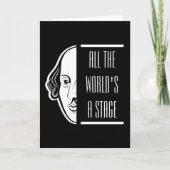 世界のステージシェイクスピア引用文のセスピアン カード (正面)