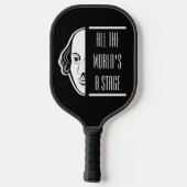 世界のステージシェイクスピア引用文のセスピアン ピックルボールラケット (裏面)