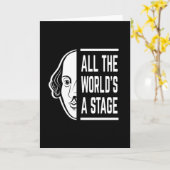 世界のステージシェークスピア引用文 カード (黄色い花)