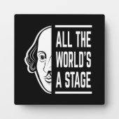 世界のステージシェークスピア引用文 フォトプラーク (正面)