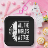 世界のステージシェークスピア引用文 ペーパープレート (パーティー)