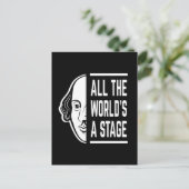 世界のステージシェークスピア引用文 ポストカード (スタンド正面)