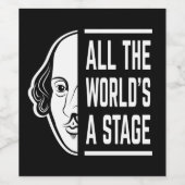 世界のステージシェークスピア引用文 ワインラベル (シングルラベル)