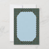 世界のステージブルーのスケール中世 サンキューカード (裏面)