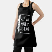 世界のステージ・シェークスピア・セスピアン引用文 エプロン (インサイチュ)