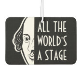 世界のステージ・シェークスピア・セスピアン引用文 カーエアーフレッシュナー (正面)