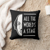 世界のステージ・シェークスピア・セスピアン引用文 クッション (ブランケット)