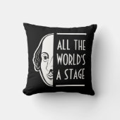 世界のステージ・シェークスピア・セスピアン引用文 クッション (正面)