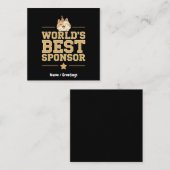 世界のスポン最高のサ・エバー食品銀行ボランティア スクエア名刺 (正面/裏面)