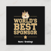 世界のスポン最高のサ・エバー食品銀行ボランティア スクエア名刺 (正面)