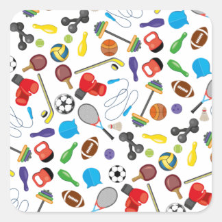 世界のスポーツ スクエアシール