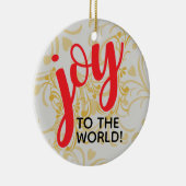 世界のセラミックパーソナライズされたオーナメントに喜び セラミックオーナメント (右)