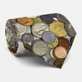 世界のタイの硬貨 ネクタイ (ロール)