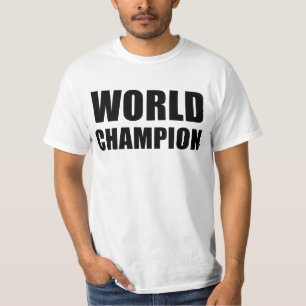 世界のチャンピオンの価値Tシャツ Tシャツ
