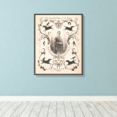 世界のチャンピオンライダー、チャールズ・W・フィッシュ。 キャンバスプリント (インサイチュ (ウッドフロア))