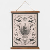 世界のチャンピオンライダー、チャールズ・W・フィッシュ。 吊り下げ型タペストリー (正面)