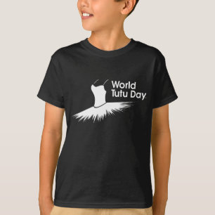 世界のチュチュ日のロゴのTシャツ Tシャツ