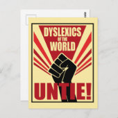 世界のディスレクシスが解け！ソ連プロパガンダ ポストカード (正面/裏面)