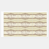 世界のデザイン食品をパーソナライズする簡単 ラベル (シート)