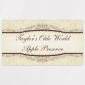 世界のデザイン食品をパーソナライズする簡単 ラベル (デザイン1)