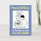 世界のデスク最高のア救済プ・ハッピーバースデー カード (正面)