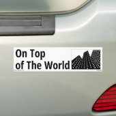 世界のトップで バンパーステッカー (車上)