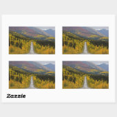 世界のトップへのデンプスター高速道路 長方形シール (シート)