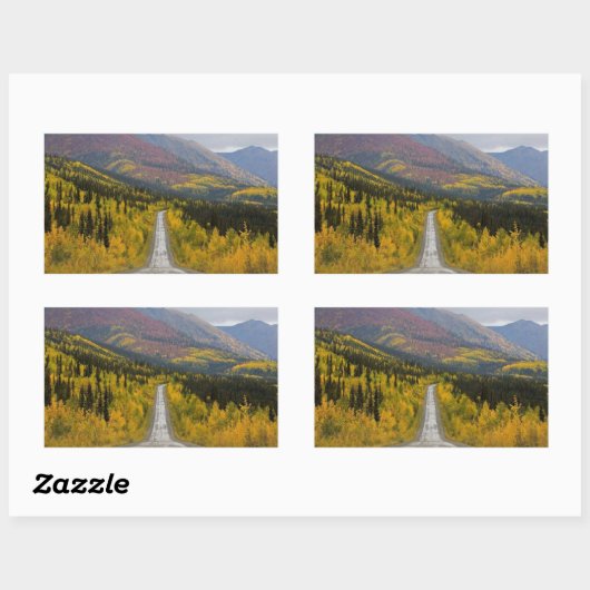 世界のトップへのデンプスター高速道路 長方形シール (シート)