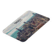 世界のトップ、シカゴ、カスタマイズ可能な日付 マグネット (左側)