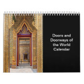 世界のドアと出入り口 カレンダー (カバー)
