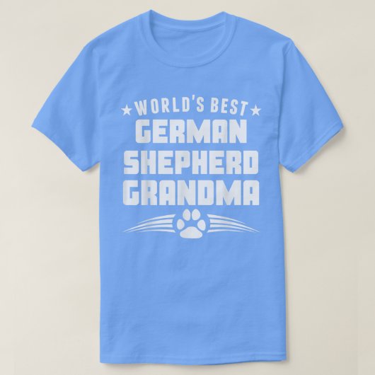 世界のドイツ最高のの羊飼いおばあちゃん Tシャツ (デザイン正面)