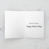 世界のドギー最高のの父親 カード (内部)