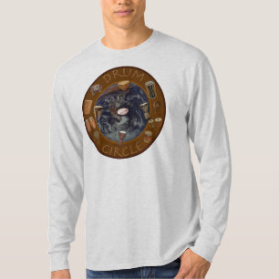 世界のドラム円 Tシャツ