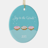 世界のドーナツ|のオーナメントへの喜び セラミックオーナメント (右)