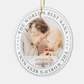 世界のナナ最高ののクラシックシンプル写真 セラミックオーナメント (左)