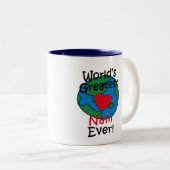 世界のナニもっとも偉大·ハート ツートーンマグカップ (正面右)