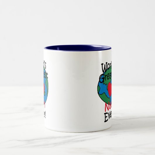 世界のナニもっとも偉大·ハート ツートーンマグカップ (中央)