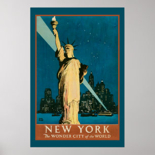 世界のニューヨークの驚異都市 ポスター