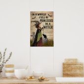 世界のハロウィーンでプリンセスがいっぱい魔女 ポスター (キッチン)