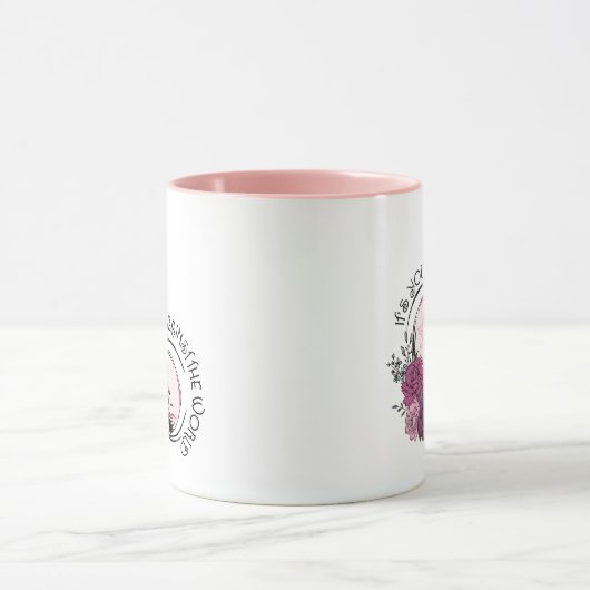 世界のハロウィーンに対してあなたと私だ マグカップ (中央)