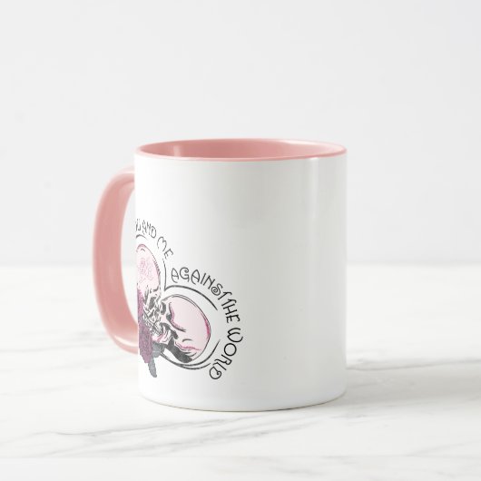 世界のハロウィーンに対してあなたと私だ マグカップ (正面左)