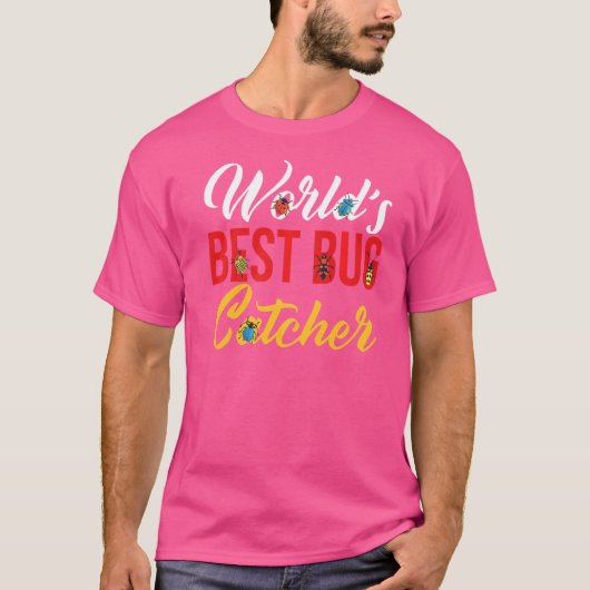 世界のバグ最高のキャッチャー小さな大きな動物のバグ Tシャツ (正面)