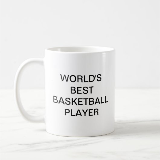 世界のバスケッ最高のプチーム コーヒーマグカップ (左)