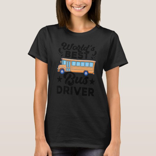 世界のバス最高の運転士のバスマン運転士バス Tシャツ (正面)